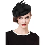Wool Felt Flower Elegant Fedora Hats Women Fascinators Wedding Hat Pillbox Ha.... Fixed Price $41.78.