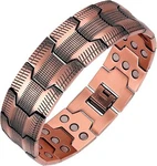 Feraco Men's Copper Bracelet,3x Strength 99.99% Pure Magnetic Bracelets W. Fixed Price $56.99.