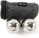 1 Lb. 1.5 Inch Solid Stainless Steel Baoding Balls With Carry Pouch. Non-chiming. Fixed Price $33.32.
