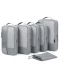 Bagsmart Compression Packing Cubes For Travel, 6 Set Set, 01-grey. Fixed Price $46.48.