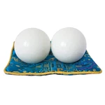 White Baoding Balls Health Exercise Stress Hand Marble Natural Stone Ba. Fixed Price $26.73.