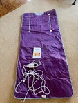 Pinjaze Sauna Blanket With Remote Control Opened But New. Fixed Price $60.00.
