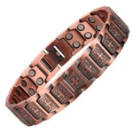 Magenergy Men's Copper Magnetic Bracelet - Cross Design, Ultra Strength. Fixed Price $31.98.
