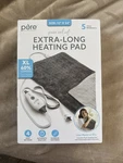 Pure Enrichment Purerelief Deluxe Heating Pad 12"x24" Therapy 3settings Ext Long. Fixed Price $24.00.