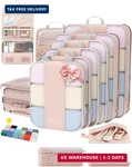 10 Set Compression Packing Cubes For Travel Gifts Women Mom,olarhike Luggage Clo. Fixed Price $53.58.