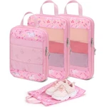 Kids Packing Cubes Compression - 4 Set Travel Cube For Carry On Suitc.... Fixed Price $40.04.