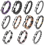 Magnetrx Hematite Magnetic Therapy Bracelet Men Women Genuine Black Stone Beaded. Fixed Price $39.95.
