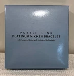 Nikken Puzzle Link Platinum Bracelet Advanced Kenko Magnetic Technology #1901. Fixed Price $399.75.