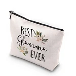 Wcgxko Best Glamma Ever Grandma Gift Zipper Makeup Bags Travel Wa.... Fixed Price $18.71.
