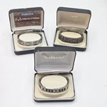 Sabona Stainless Steel Magnetic Healing Link Bracelet Lot #2. 3 Pieces. Nos. Fixed Price $67.15.