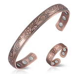 Feraco Copper Bracelet & Lymphatic Drainage Rings For Women, Vintage Flower Magn. Fixed Price $25.48.