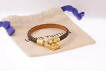 Louis Vuitton 8.5mm M8011e Petite Malle Charm Bracelet Size 19 With Box & Pouch. Fixed Price $499.00.