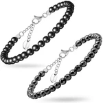 Magnetrx Magnetic Hematite Anklets Bracelets Ultra Strength Stones Elegant Ankle. Fixed Price $29.95.