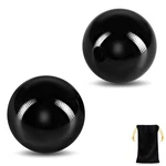Learay 2 Pcs Black Obsidian Baoding Balls, Chinese Inches, Black/1.57 Inch. Fixed Price $19.99.
