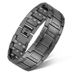 Feraco 3x Men's Magnetic Bracelet Titanium Steel, 3-row Magnets For Pain Relief. Fixed Price $34.48.