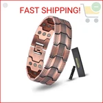 Fashtour 3x Copper Bracelet For Men Triple Ultra Strength Magnets, Masculine Des. Fixed Price $29.87.