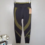 Vs Pink Active Seamless Tight Legging Size Medium Black Yellow Pop Dot New 2020. Fixed Price $14.50.