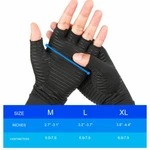 Copper Arthritis Compression Gloves For Women Men Fingerless Pains Hands Support. Fixed Price $12.95.