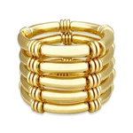 Ybmycm 5pcs Gold Chunky Bangles Bracelets For Women Plated Stackable Lay.... Fixed Price $19.32.