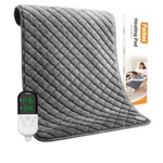 Electric Heating Pad 34x32 Grey Xl Back Neck Shoulder Relief. Fixed Price $41.99.