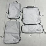 Olarhike White 4 Pack Clothes Expandable Packing Cube Bags. Fixed Price $14.00.