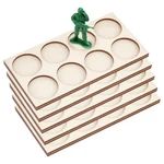 Fingerinspire 5 Pcs 25mm/1inch Circle Bases Movement Tray 8-hole Ring War Uni.... Fixed Price $23.25.