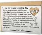 Yodocamp Son Wedding Gifts From Mom, Engraved Wallet Card Insert For Silver. Fixed Price $14.64.