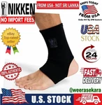 Nikken Kenkotherm Far Infrared Negative Ion Ankle Support Wrap Select Size - New. Fixed Price $54.50.