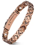 Feraco Pure Copper Bracelets For Women, Ultra Strength Magnetic Bracelet .... Fixed Price $45.35.