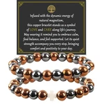 2pcs Copper Bracelets For Women Men 99.9% Pure Jewelry And Cross Charm.... Fixed Price $16.43.