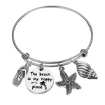 Vadaka Beach Lover Bracelet Gift Jewelry Stainless Steel Bangl.... Fixed Price $15.89.