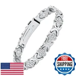 Jecanori Magnetic Bracelet For Women, 3800 Gauss, Four-leaf Clover Design. Fixed Price $43.28.