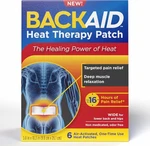 Backaid Heat Therapy Patch Air Activated Lower Back Hip Pain Relief 6 Ct. Fixed Price $23.99.