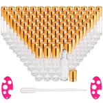 Inice 100 Pack,10ml Roller Bottles For Essential Oils Applicator Clear Glass .... Fixed Price $57.81.
