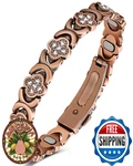 Feraco Pure Copper Magnetic Bracelet For Women, 5x Ultra Strength. Fixed Price $64.33.