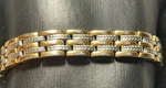 Sabona Executive Regal Duet Magnetic Bracelet - 7". Fixed Price $45.00.