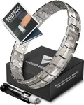 Vigor Wave Magnetic Therapy Titanium Bracelet For Men, Open Box. Fixed Price $47.00.
