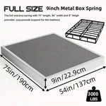 9" Full Box Spring - Steel Mattress Foundation With Easy Clean Cover. Fixed Price $110.00.