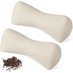 2 Pcs Buckwheat Neck Pillow For Pain Relief Cervical Cylinder Roll Pillo.... Fixed Price $48.79.