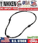 Nikken Kenko Powerband Neck-magnetic Necklace Black One Size Fits All New In Box. Fixed Price $41.50.
