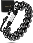 Magnetrx Magnetic Hematite Bracelet Max Strength Stones Beaded Magnet. Fixed Price $39.95.