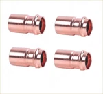 Ez-fluid 1" X 1/2" Copper Press Bushing Reducer Coupling Propress Fitting (4). Fixed Price $38.99.