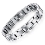 Feraco Magnetic Bracelets For Men Sleek Titanium 1 Count (pack Of 1), Silver. Fixed Price $25.63.