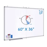 White Board Dry Erase 60 X 36 Maxtek Large Magnetic Whiteboard 5' 3' Er.... Fixed Price $135.15.