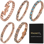 Magnetrx 100% Pure Copper Magnetic Bracelet Women Arthritis Pain Relief Strength. Fixed Price $54.95.