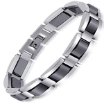 Feraco Mens Magnetic Bracelets Classic Balck Titanium Stainless Steel Bracelet. Fixed Price $21.14.