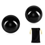 Learay 2pcs Black Obsidian Baoding Balls, Chinese Health Exercise Massage Bal.... Fixed Price $19.66.