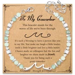 Agot Inspirational Gifts Wave Bracelets For Women: Healing Amazonite Bracelet.... Fixed Price $16.57.