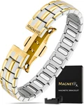 Magnetrx Magnetic Bracelets For Menellipse Max 5x Strength (silver & Gold). Fixed Price $59.95.