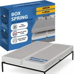 Greaton, Box Spring Bed Base Queen Size, 4-inch Wood Mattress Foundation. Fixed Price $283.85.